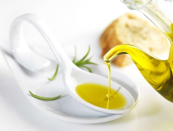 spoon of olive oils from Spain