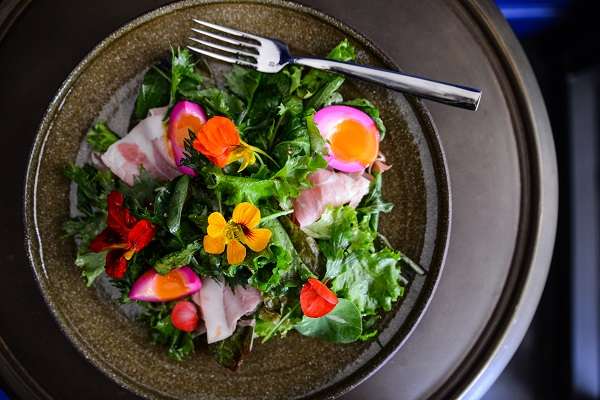 Edible flowers gastronomy