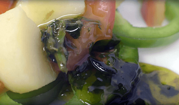 salad with Basil vinaigrette 