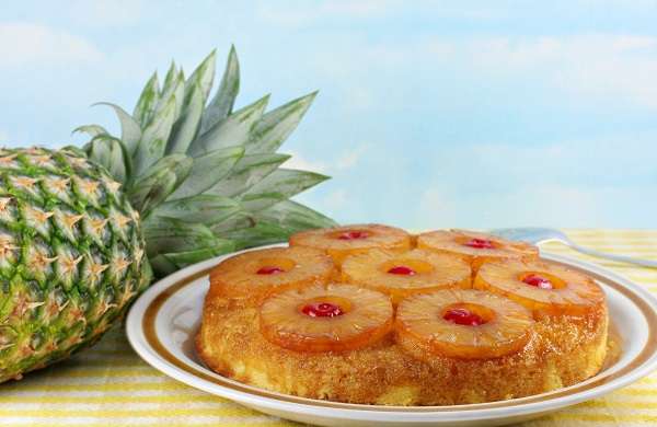 Pineapple eggless cake recipe