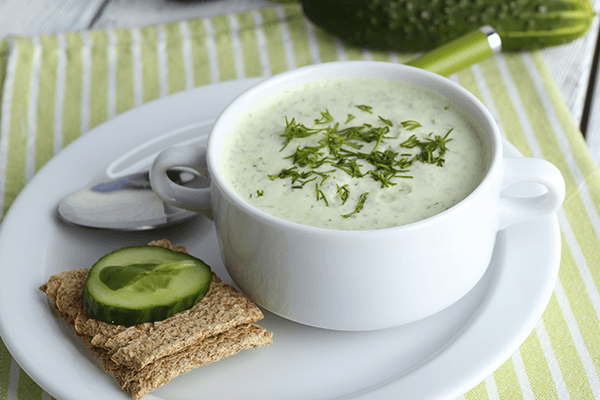 Cucumber and melon soup