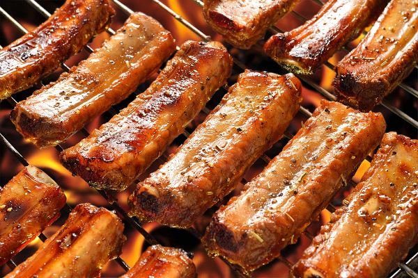 Pork ribs barbeque