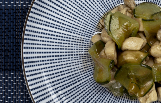 Chicken and Cucumber Salad with Chili Oil
