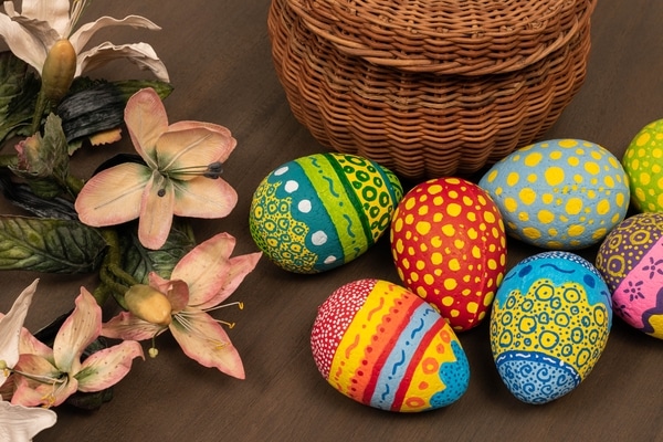 homemade Easter eggs