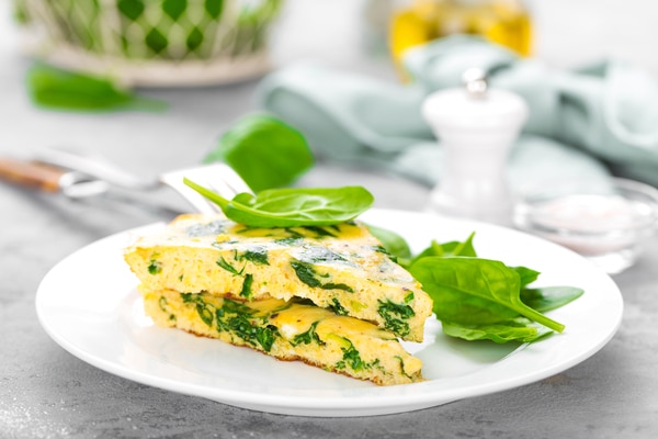 Spinach and Cheese Omelets